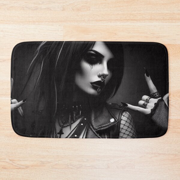Item preview, Black Metal Rocker Art designed and sold by TheDarkWardrobe.