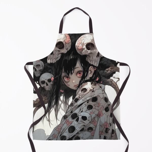Item preview, Anime Girl with Skulls and Tentacles designed and sold by bubblegoth.