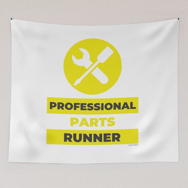 Item preview, Professional Parts Runner designed and sold by giddygoldfinch.