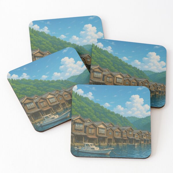 Item preview, Funaya Boathouse at Ine Kyoto designed and sold by Takeda-art.