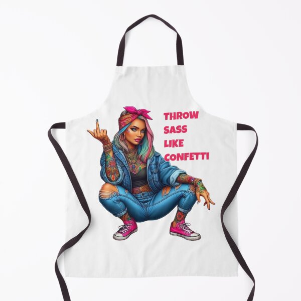 Item preview, Throw Sass Like Confetti - Rebellious Tattoo Girl designed and sold by Vicky021.