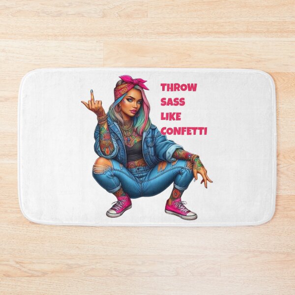 Item preview, Throw Sass Like Confetti - Rebellious Tattoo Girl designed and sold by Vicky021.