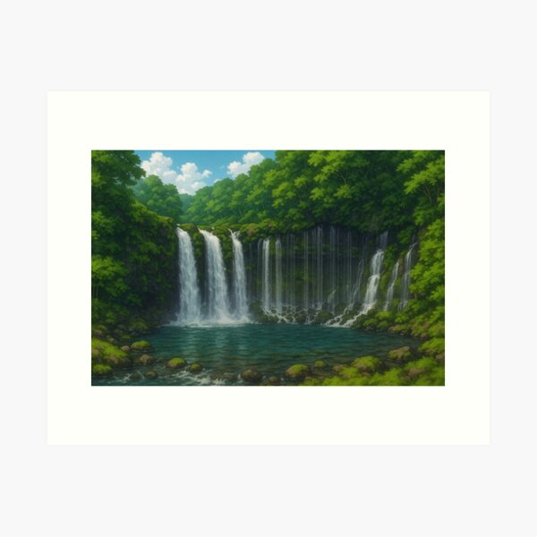 Item preview, The Shiraito Falls at Shizuoka designed and sold by Takeda-art.