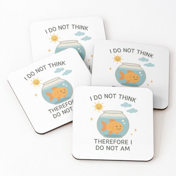 Item preview, I Do Not Think Therefore I Do Not Am designed and sold by BarelyDesigned.