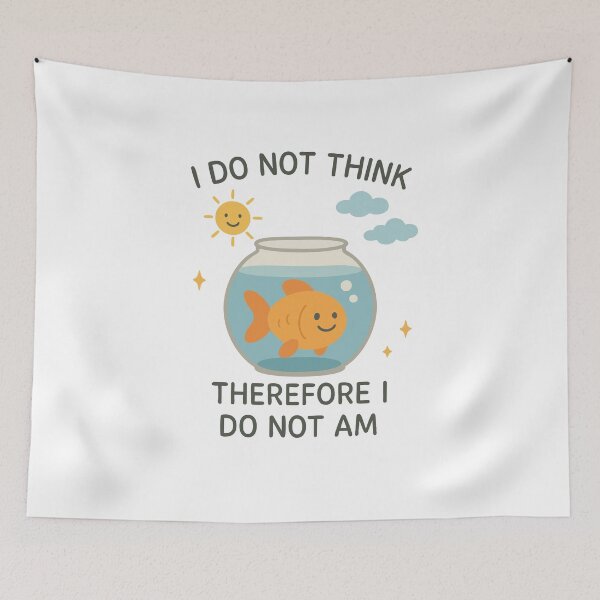 Item preview, I Do Not Think Therefore I Do Not Am designed and sold by BarelyDesigned.