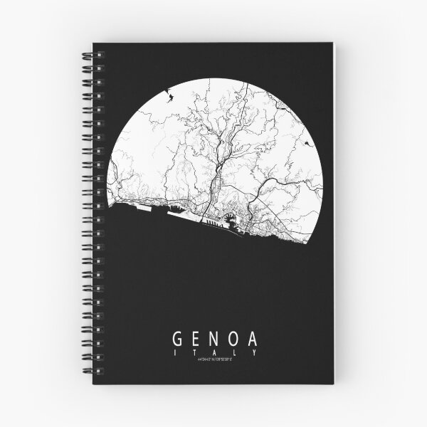 Item preview, Genoa City Map of Italy - Full Moon designed and sold by deMAP.