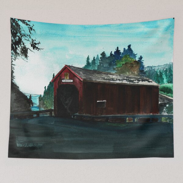 Item preview, Covered Bridge - Point-Wolfe designed and sold by Dureall Ramsdell.