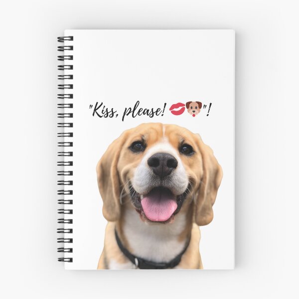 Item preview, Peek-a-Boo Beagle – “Kiss Please” – Playful Puppy Love Moment designed and sold by KindInk.