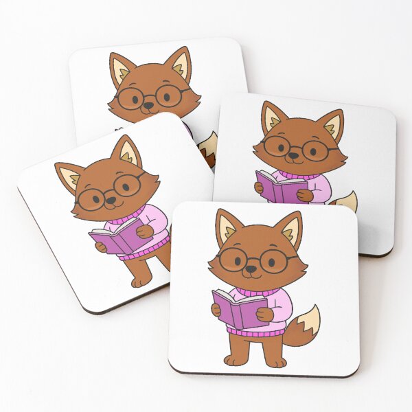 Item preview, Reading Fox - Pink designed and sold by AngelMiette.