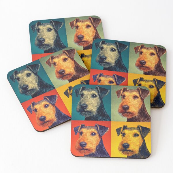 Item preview, Airedale Terrier Andy Warhol Style Pop Art designed and sold by TheAnimalZ00.