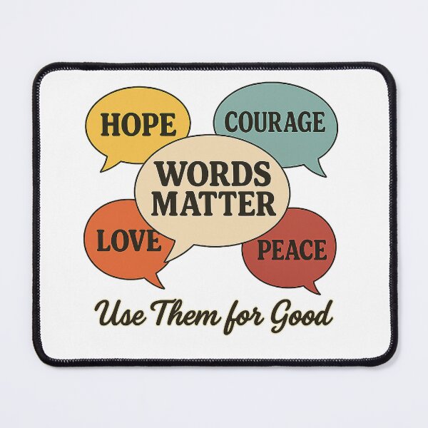 Item preview, Words Matter Use Them for Good designed and sold by SoulThread Studio.