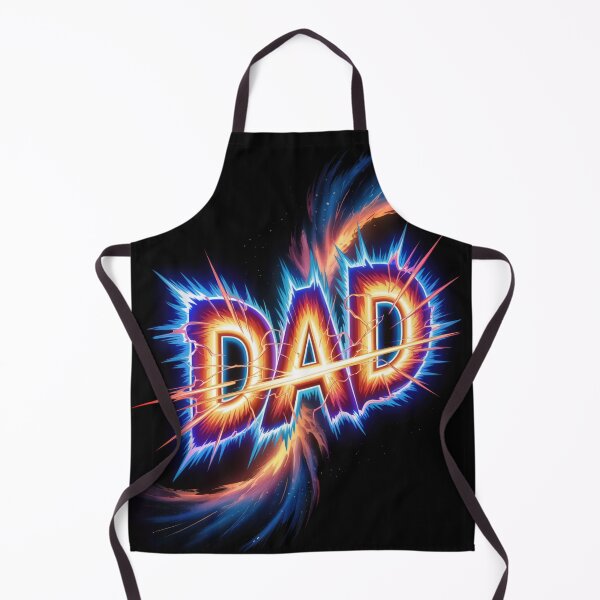 Item preview, Electric Blue "DAD" Logo with Futuristic Power designed and sold by bAIryBarn.