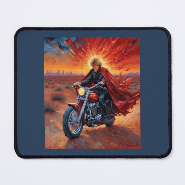 Item preview, "Burning Sunset Ride: Jon Bon Jovi's Rock Legend" designed and sold by Artisticanvas.