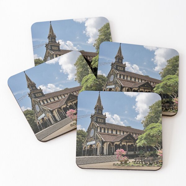 Item preview, The wooden cathedral of Kon Tum designed and sold by franck380.