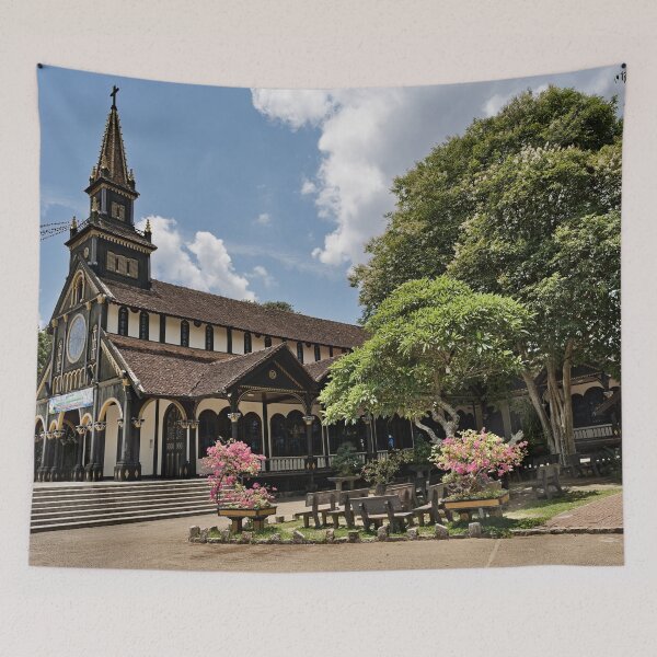 Item preview, The wooden cathedral of Kon Tum designed and sold by franck380.