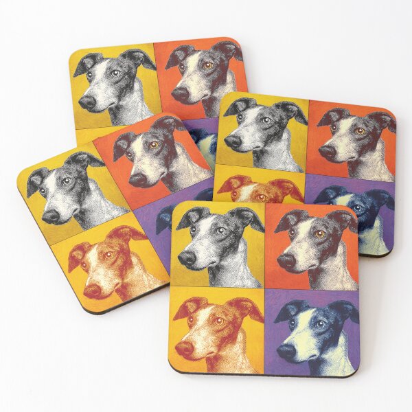 Item preview, Whippet Dog Andy Warhol Style Pop Art designed and sold by TheAnimalZ00.