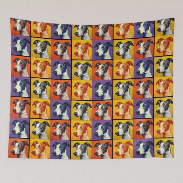 Item preview, Whippet Dog Andy Warhol Style Pop Art designed and sold by TheAnimalZ00.