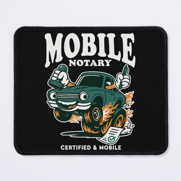 Item preview, Mobile Notary – Certified & Mobile | Hot Rod Cartoon Car Design designed and sold by NotaryLife.