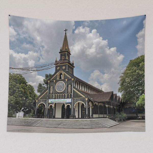 Item preview, The wooden cathedral of Kon Tum designed and sold by franck380.