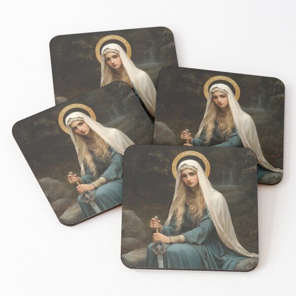 Item preview, Saint Winifred designed and sold by SanctifiedSouls.