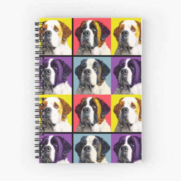 Item preview, Saint Bernard Dog Andy Warhol Style Pop Art designed and sold by TheAnimalZ00.
