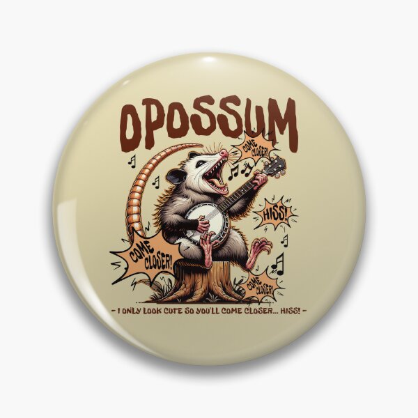 Item preview, Opossum Singing and Playing Banjo Come Closer! Come Closer! ...HISS! designed and sold by scooterbaby.