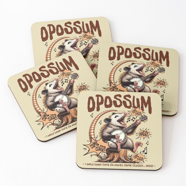 Item preview, Opossum Singing and Playing Banjo Come Closer! Come Closer! ...HISS! designed and sold by scooterbaby.