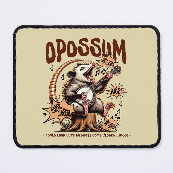 Item preview, Opossum Singing and Playing Banjo Come Closer! Come Closer! ...HISS! designed and sold by scooterbaby.
