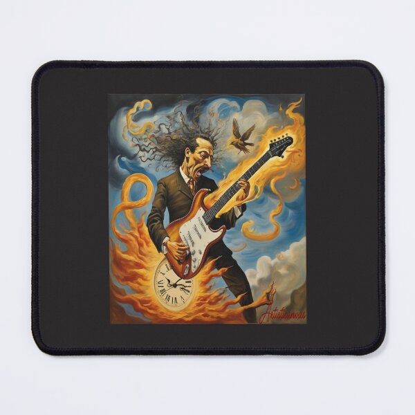 Item preview, "Dalí's Electric Symphony: Surreal Guitar Performance" designed and sold by Artisticanvas.