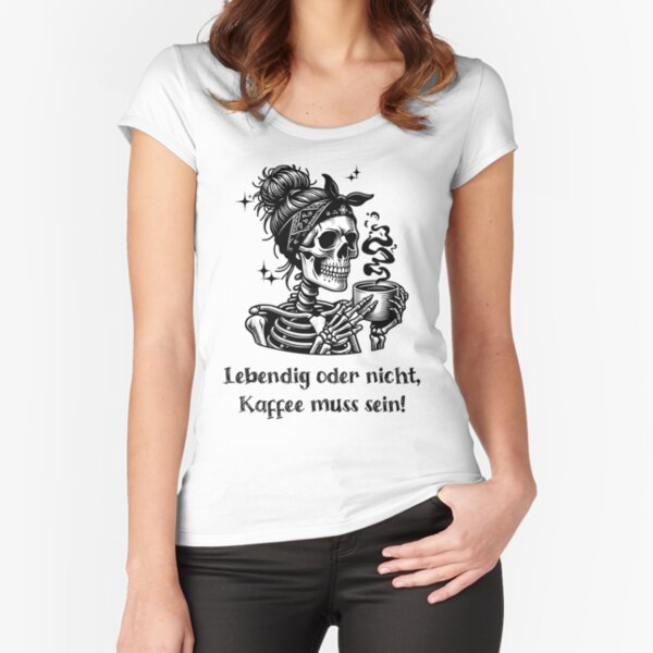 Item preview, Alive or not, coffee is a must! - Design designed and sold by ChrismaPrint.