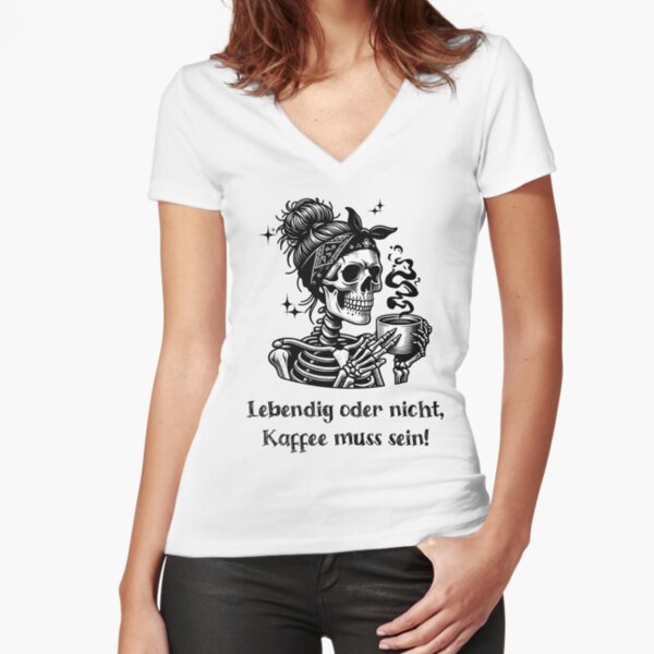 Item preview, Alive or not, coffee is a must! - Design designed and sold by ChrismaPrint.