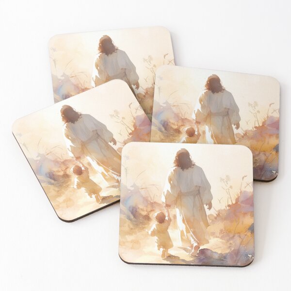 Item preview, Jesus Guiding a Child in Faith designed and sold by SanctifiedSouls.