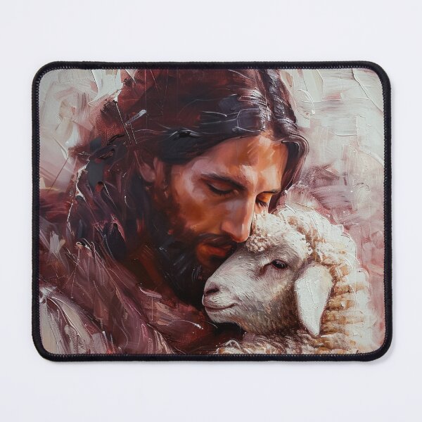 Item preview, Jesus and the Little Lamb designed and sold by SanctifiedSouls.