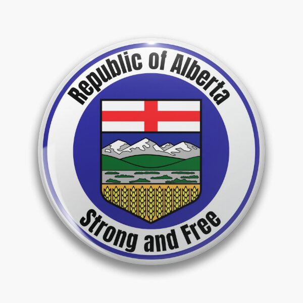 Item preview, Republic of Alberta – Strong and Free Emblem designed and sold by Teebotics.