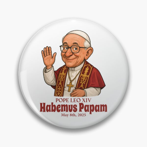 Item preview, Pope Leo XIV (Habemus Papam) Caricature designed and sold by artjuniverse.