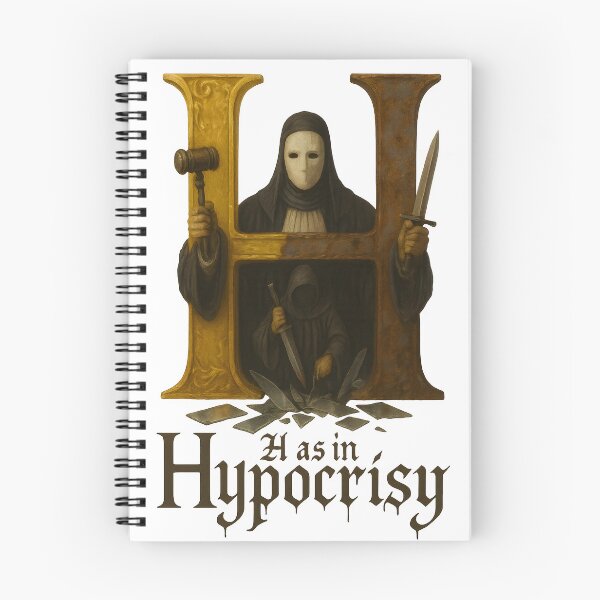 Item preview, H as in hypocrisy dark theme cynical political alphabet designed and sold by dark alphabet.