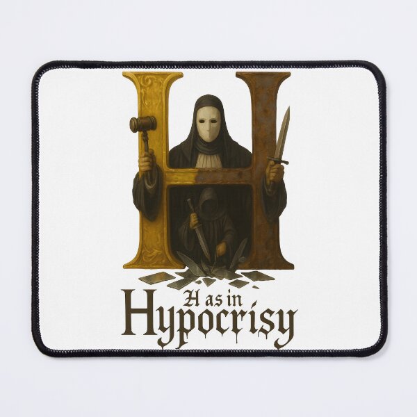 Item preview, H as in hypocrisy dark theme cynical political alphabet designed and sold by dark alphabet.