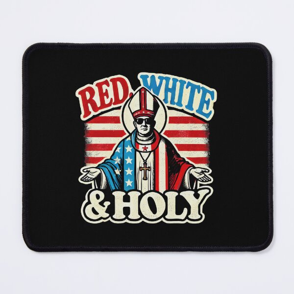 Item preview, Red White Holly Pope Leo XIV designed and sold by Migneauly.