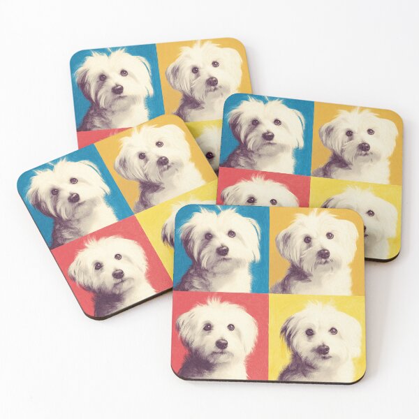 Item preview, Maltese Dog Andy Warhol Style Pop Art designed and sold by TheAnimalZ00.