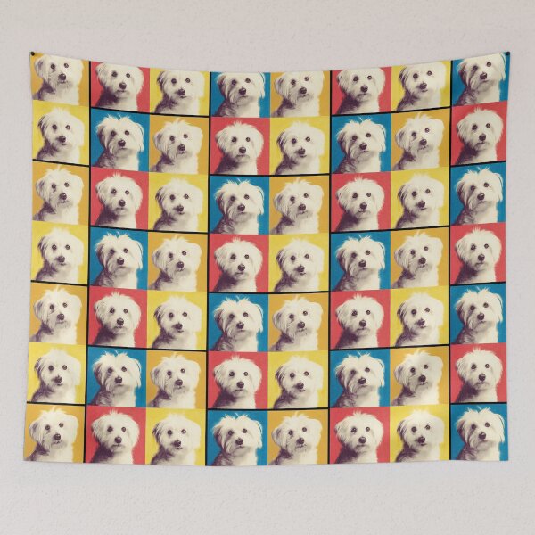Item preview, Maltese Dog Andy Warhol Style Pop Art designed and sold by TheAnimalZ00.