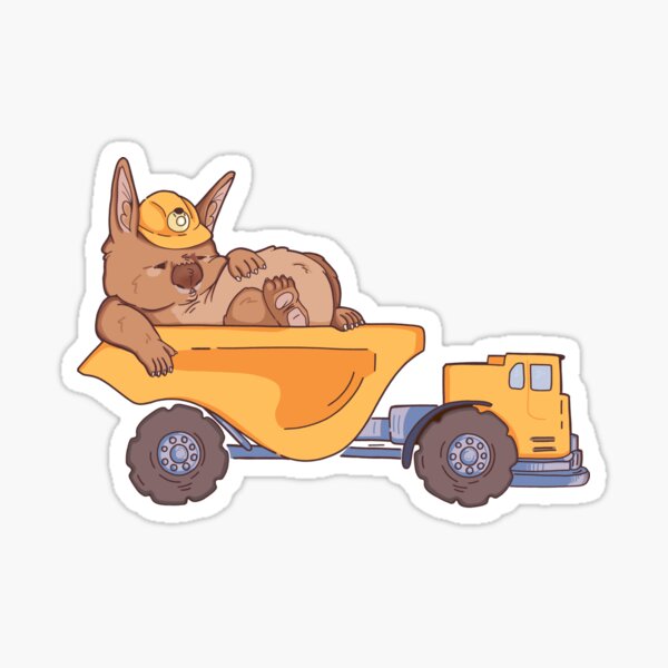 Vista previa del artículo con la obra «Wombat camionero para la siesta», diseñado y vendido por Apteryx-Art.