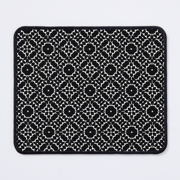 Item preview, Black and White Floral Seamless Pattern designed and sold by Patternfluent.