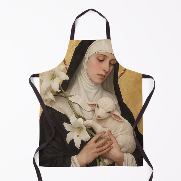 Item preview, Saint Agnes of Montepulciano designed and sold by SanctifiedSouls.