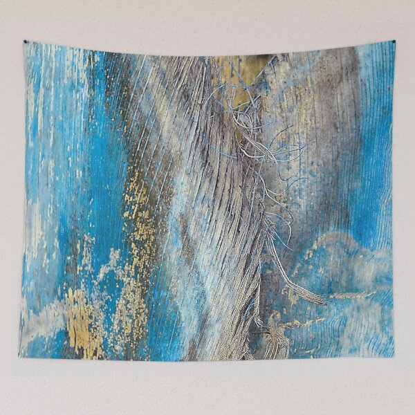 Item preview, Exotic Blue Palm Tree Bark Abstract Art Photo designed and sold by DEC02.