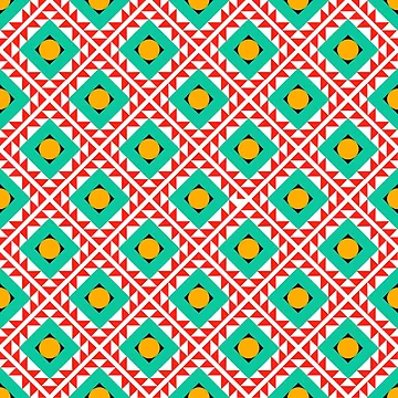 Artwork thumbnail, Colorful Geometric Seamless Pattern by Patternfluent