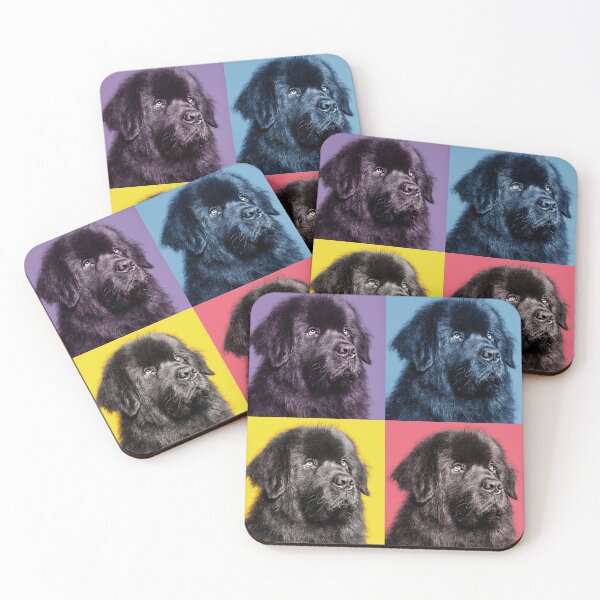 Item preview, Newfoundland Dog Andy Warhol Style Pop Art designed and sold by TheAnimalZ00.