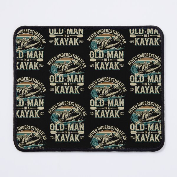 Item preview, Never Underestimate an Old Man in a Kayak – Kayaking designed and sold by tmerchtrends.
