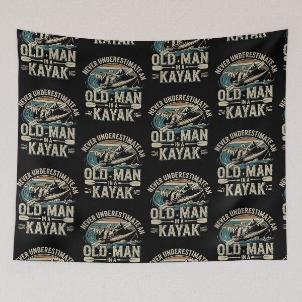 Item preview, Never Underestimate an Old Man in a Kayak – Kayaking designed and sold by tmerchtrends.
