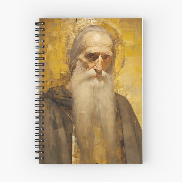Item preview, Saint Athanasius the Athonite designed and sold by SanctifiedSouls.
