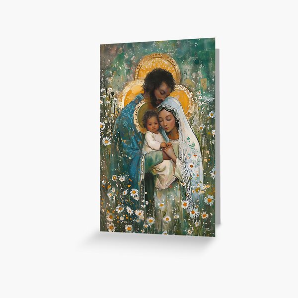 Item preview, Sacred Sanctuary- Mary, Joseph, and the Infant Jesus - Holy Family Art designed and sold by SanctifiedSouls.